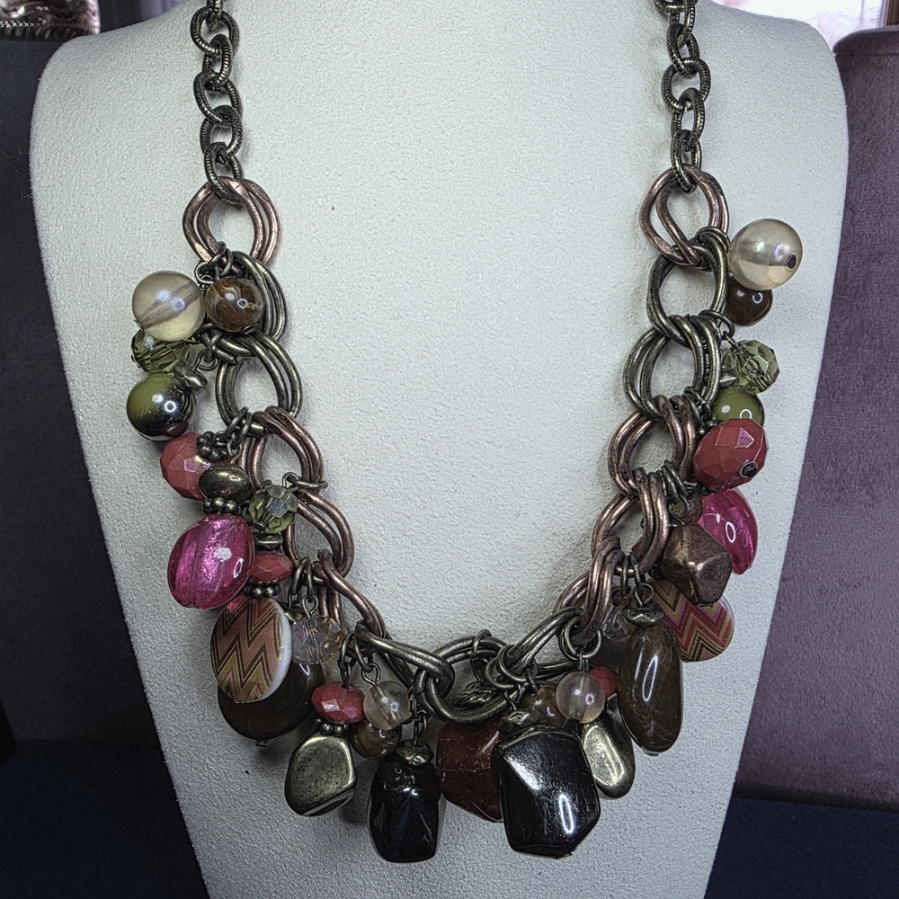 Ruby Rd Natural Stone Statement Necklace Set 3 Pc… - image 3